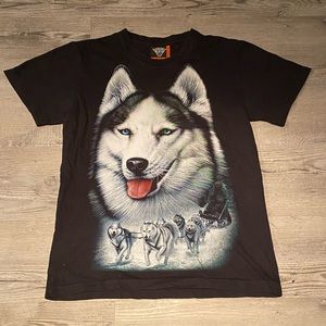 Vintage Rock Eagle Wolf T-Shirt Men’s Size Medium.